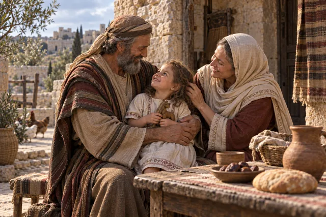 Ít lâu sau, bà Anna sinh hạ một bé gái, và hai ông bà đặt tên cho con là Maria