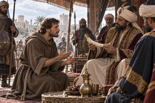 Máng Cỏ Greccio và cuộc đối thoại hòa bình với Sultan