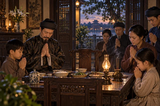 Gia đình đón người cha trở về