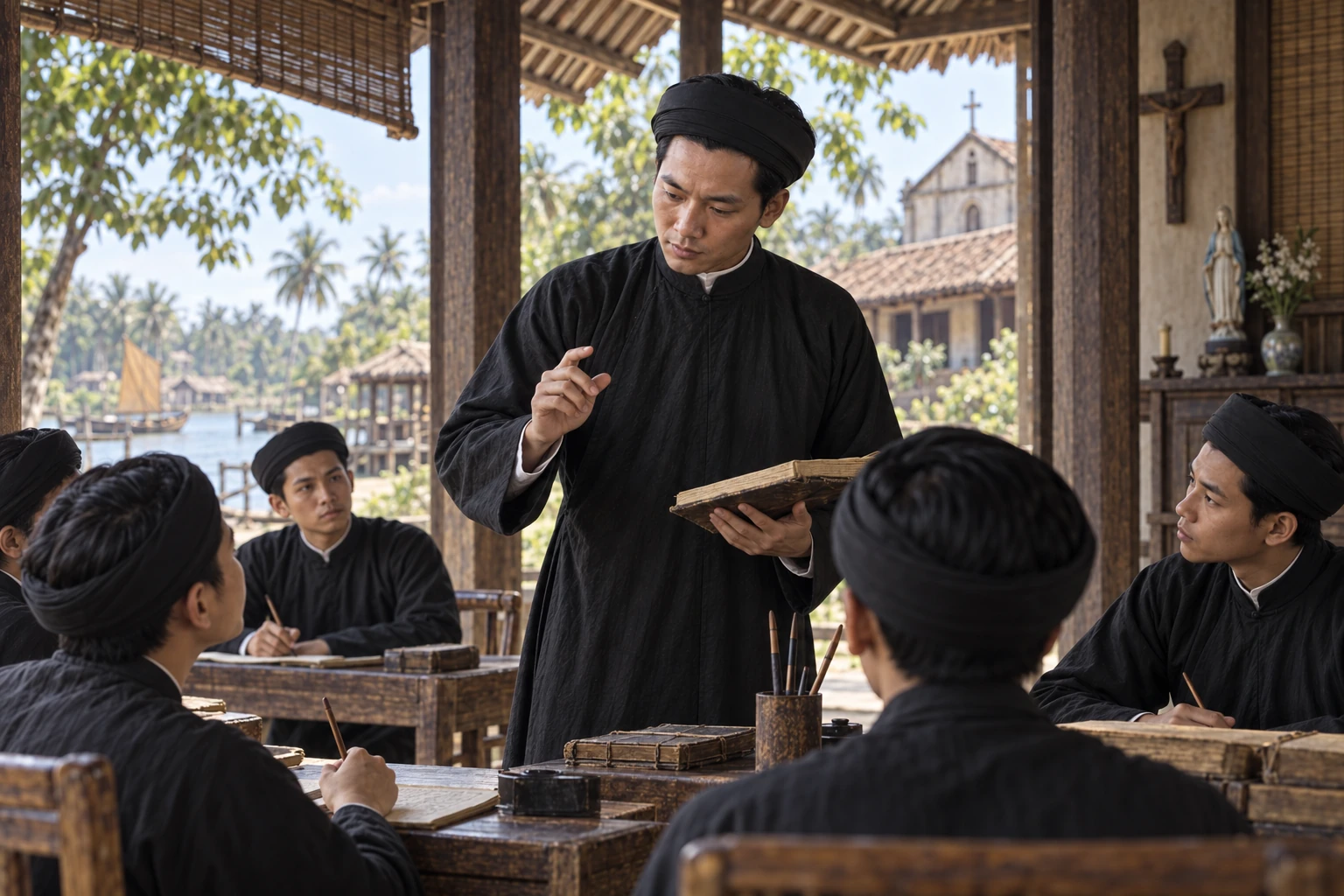Dạy học ở Chủng viện Cái Nhum