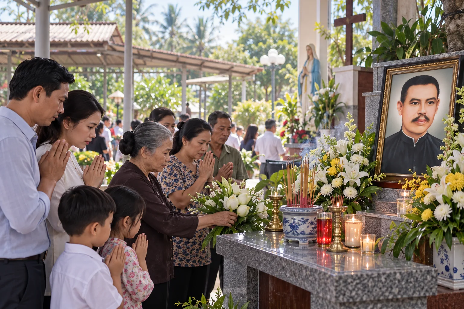 Lòng kính mến bên phần mộ Cha